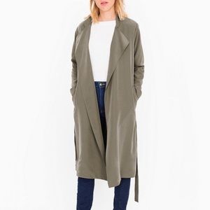 American Apparel Dylan Trench XS/S HAMPTON GREEN